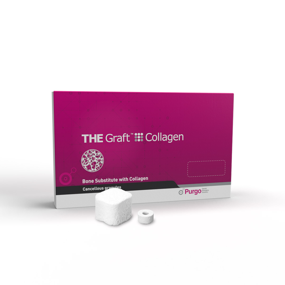 Enxerto ósseo premium com colágeno | Porcino | Bloco